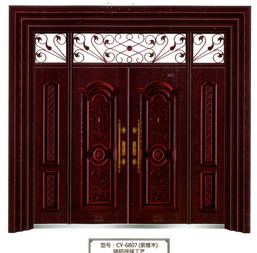 CY 6807紫檀木 創(chuàng)元年年紅精品鋼質(zhì)內(nèi)室門，定義別墅高端定制新境界